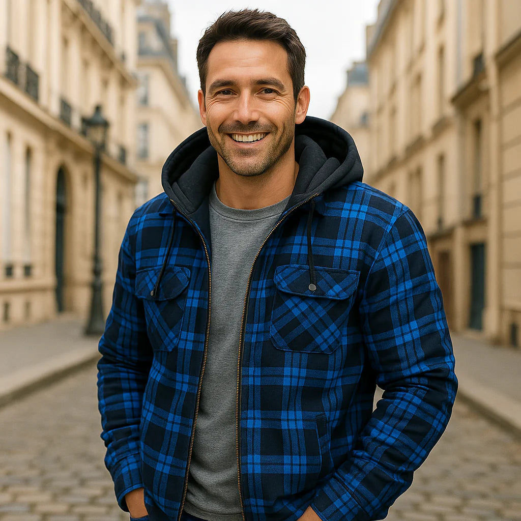 Rowen | Padded Check Overshirt