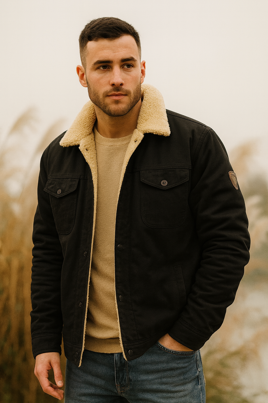 Grayson | Sherpa Bomber Jacket