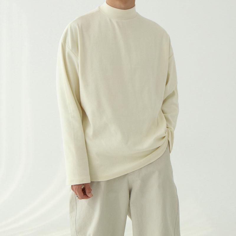 Leo | Noir Mock-Neck Sweater