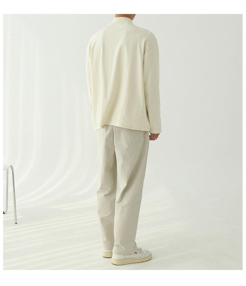 Leo | Noir Mock-Neck Sweater