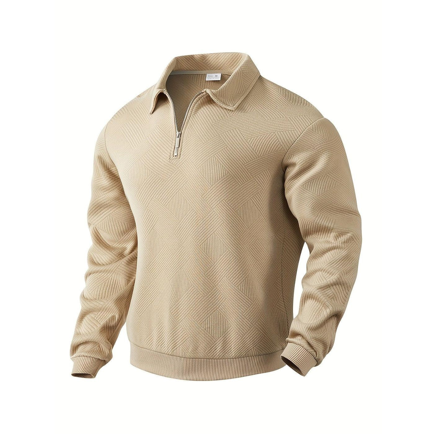 Kasper | Textured Half-Zip Sweater