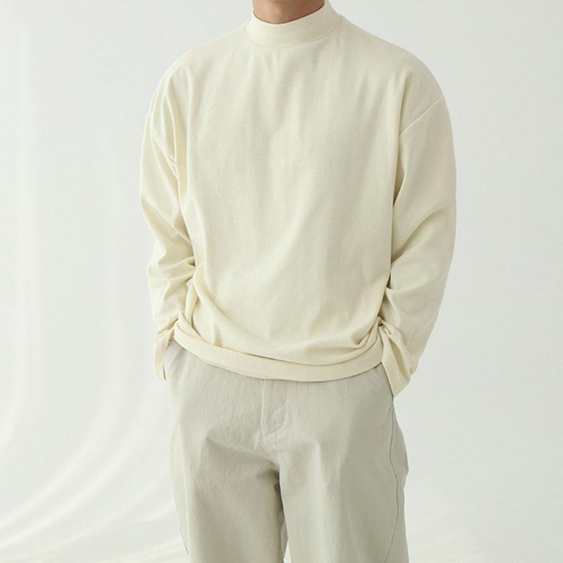 Leo | Noir Mock-Neck Sweater